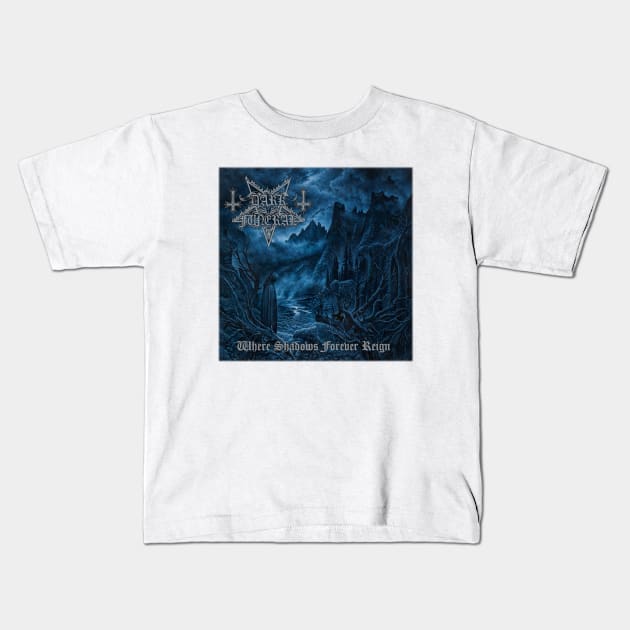 Dark Funeral Where Shadows Forever Reign Kids T-Shirt by Mey X Prints